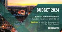 City of Brampton 2024 Budget Roundtable Session for Business