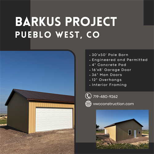 Garage built in Pueblo West, CO
