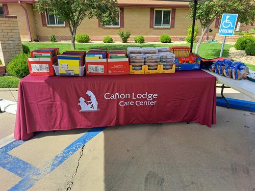 Canon Lodge Care Center Community School Supplies Give Away