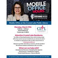 Mobile Office at the Crystal Lake Public Library