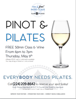 FREE Pinot & Pilates Night @Club Pilates