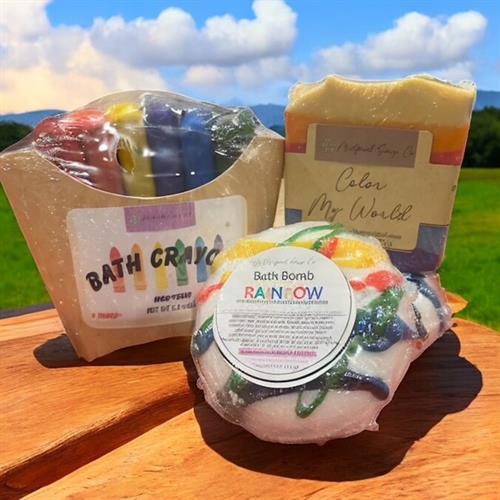 Bath Crayons, Body Soap, Bath Bomb