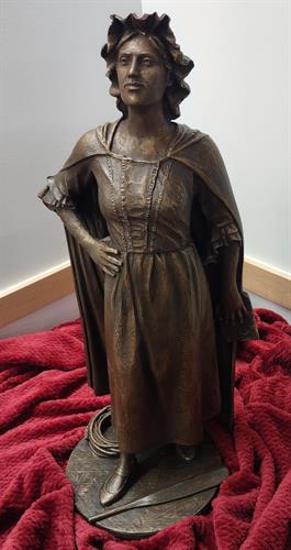 Smaller Bronze Statue of Sarah Bradlee Fulton. 