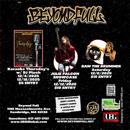 Events at Beyond Full winter 2025