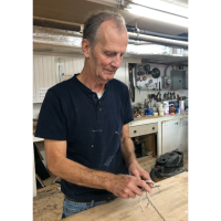 Splicing with Bruce Colvin (our Boat Wright!)