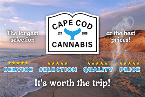 Cape Cod Cannabis in Wellfleet strives to offer 5-star Service, Selection, Quality and Price every day..