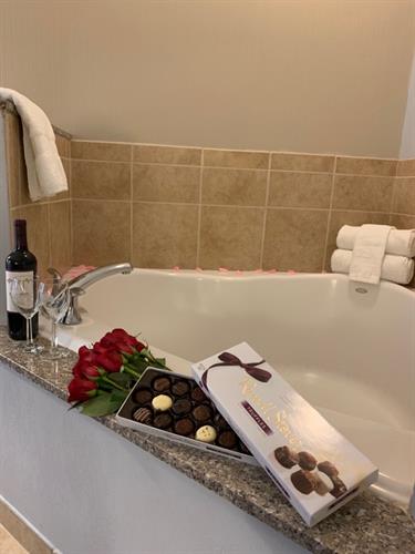 Whirlpool Tub for Two with our Romance Package