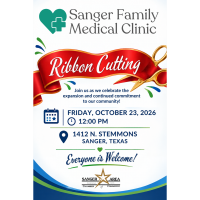 Ribbon Cutting Sanger Family Medical