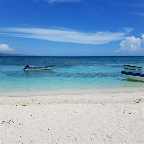 The Boats we took to an Island in Dominican Republic