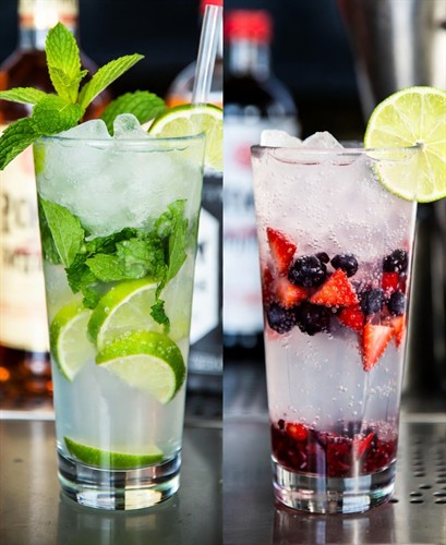 Mojito and Berry Mojito Mocktails