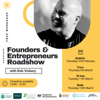 Founders & Entrepreneurs Roadshow with Rob Vickery - BUDE