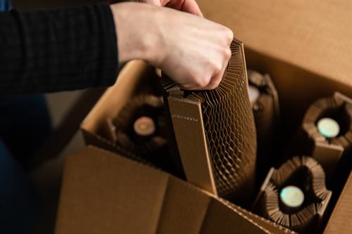 6 Bottle Box for Shipping Bottles Safely and Sustainably