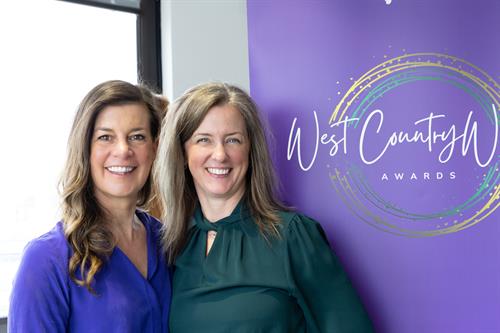 Alexis Bowater OBE and Tess Stuber Launch 2023 Awards with Womble Bond Dickinson