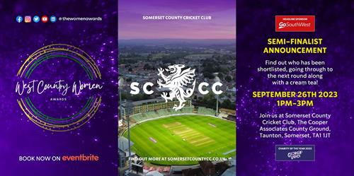 Semi Finalist announcement event Somerset 26th September 2023