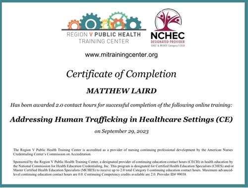 Addressing Human Trafficking 