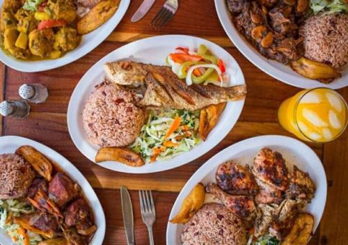 A spread of Caribbean goodness