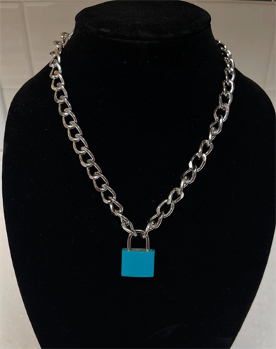 Lock Pendant Custom Necklace 