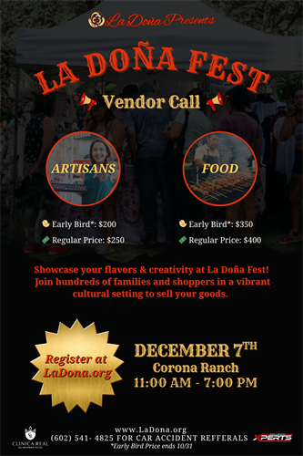 Register to be a La Doña Fest vendor!