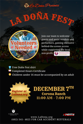 Be a part of a great cause to support non-profit, Distinguished Fathers, while having fun!