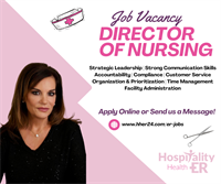 Hospitality ER is hiring for a Director of Nursing!