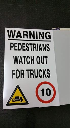 Warning plant sign Warning plant sign