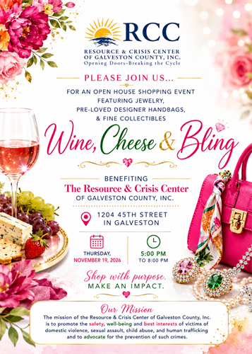 Wine, Cheese, & Bling at Resource & Crisis Center of Galveston County