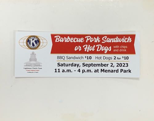 Kiwanis Charity BBQ at Menard Park