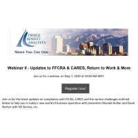 Updates to FFCRA & CARES, Return to Work, & More