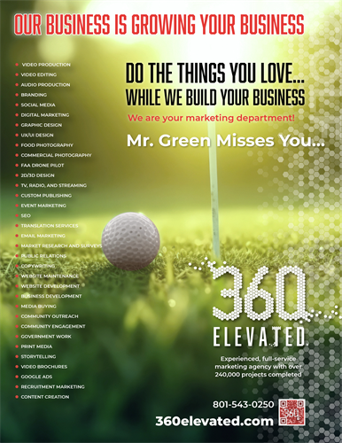 Marketing, Advertising, Innovative Design, Public Relations, Recruitment, Video | 360 Elevated | 801-543-0250