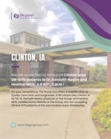 THE GROUP OB-GYN SPECIALISTS REAFFIRM COMMITMENT TO WOMEN’S HEALTH CARE IN CLINTON