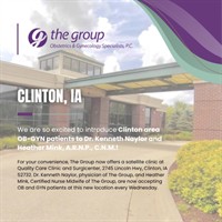 THE GROUP OB-GYN SPECIALISTS REAFFIRM COMMITMENT TO WOMEN’S HEALTH CARE IN CLINTON
