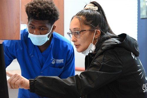 Secure Dental Davenports' dental assistant team working together.