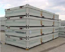 Structures folded down for storage and transportation Structures folded down for storage and transportation