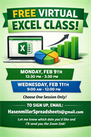Free Virtual Excel Class