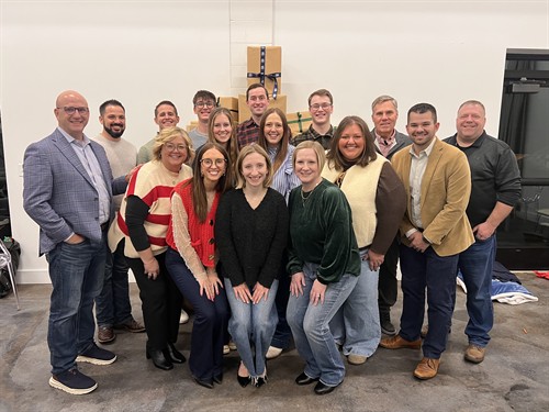 210 Financial Team at Christmas Party