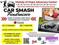 Melody of Hope Advocacy Center hosts Car Smash Fundraiser