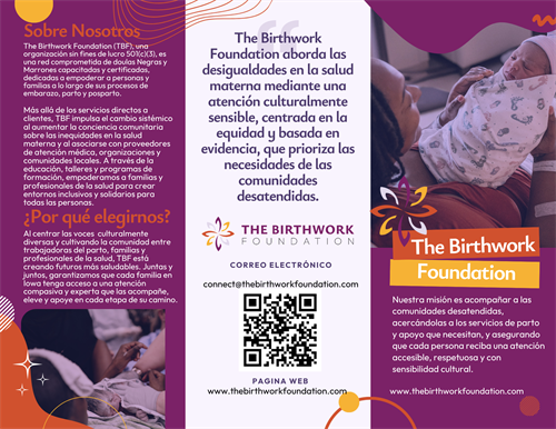Brochure in Spanish 
