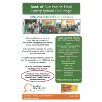 Food Pantry School Challenge by The Bank of Sun Prairie