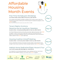 Affordable Housing Month - Habitat Home Dedication/Open House