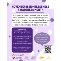 Homeless Awareness Month
