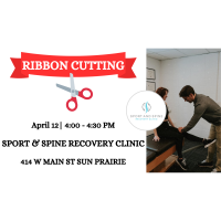 Ribbon Cutting for Sport and Spine Recovery Center