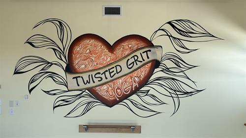 Mural Painting at Twisted Grit Yoga Studio in Sun Prairie, WI