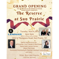 Grand opening at the Newest Residential Community in Sun Prairie!