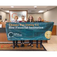 Bank of Sun Prairie Awarded Cottage Grove’s Best Financial Institution