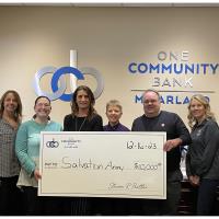 One Community Bank Donates $10,000 to the Salvation Army of Dane County