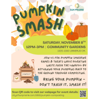 CITY OF SUN PRAIRIE TO HOST FIRST ANNUAL PUMPKIN SMASH
