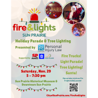 110th Annual Fire & Lights Holiday Parade in Downtown Sun Prairie