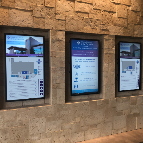 Spartanburg Regional Healthcare System MGC Interactive Way-finding and Informational Signage