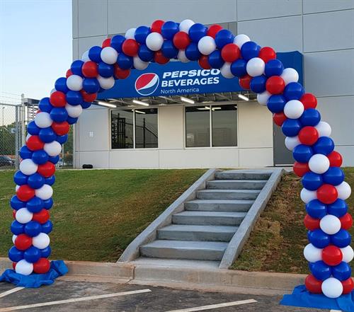 Pepsi Spartanburg Grand Re Opening Balloon Arch