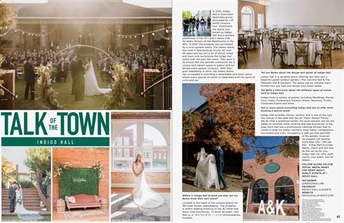 Talk of the Town - Featured in Belle Magazine 